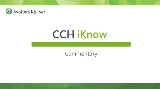 CCH iKnow Commentary